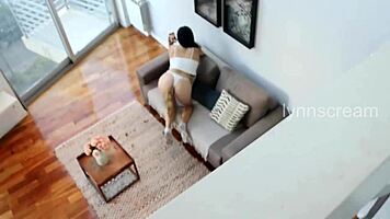 i destroy this latina's tight asshole doggystyle creampie since her boyfriend skips anal - lynn scream moans!