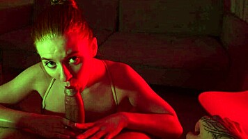 private tutor drops book for sneaky deepthroat pov dick suck