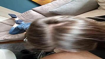 beautiful natural teen deepthroats big cock and rims ass perfectly pov bj 😍👅
