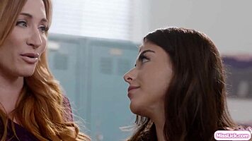 Lesbian Milf Teachers Threesome Fingering Lick With Petite Teen Student