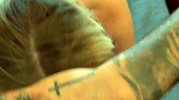 Britt Blair's soaked blouse clings tight after drenching, craving forbidden bedroom heat