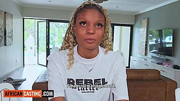 Desperate Cute Ebony Big Tits Craves White Cock Deepthroat