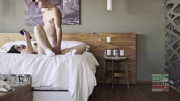 Bold Hotel Fuck for Capitalina Despite Constant Husband Calls