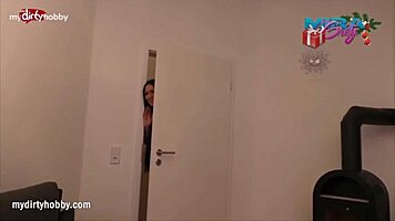 Holiday Celebration Turns Into Cute German Amateur's Huge Cum Swallow Deepthroat