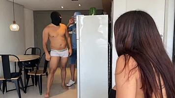 i called friend to assfuck skinny then dp her tight holes