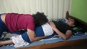 desi couple kisses caresses horny wife in passionate bed romp 💋