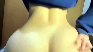 my big ass bounces reverse cowgirl on roommate's cock