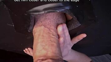 feel that first gloryhole thrill bi suck and gulp