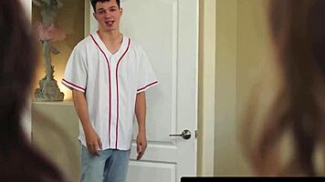 desperate milfs syren de mer and christy love seduce young stud for creampie pregnancy