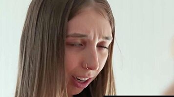 Slim Brunette Facesits Hot Milf in Steamy Lesbian Fingering Session