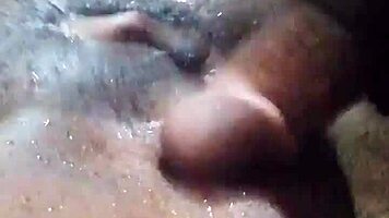 latina curves shake as she squirts rivers from wet solo ass slapping