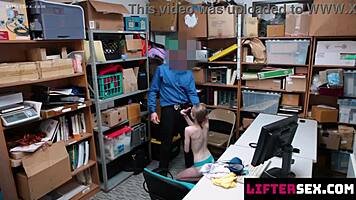 lp officer got two steps ahead set trap for lil 18+ shoplifter devil liftersex hard