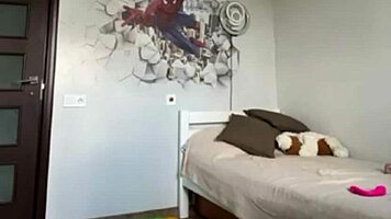 curvy webcam babe dances nude fingering wet pussy in stockings