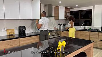 Brandon Cruz catches Carla Morelli's maid fucking, unleashes BBC