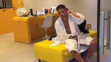 latina seduces tattooed repairman for wet pussy bang in sheer