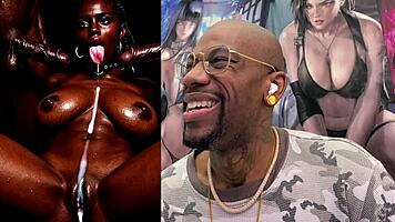 Tight Small Tits Ebony Slut Gets Pussy Licked In Bath Cum Oozing