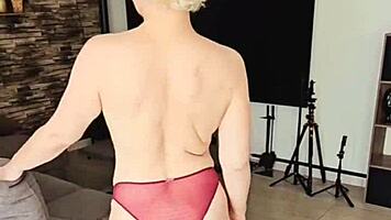 Mature Petite Hottie Teases Her Tight Wet Pussy on Cam