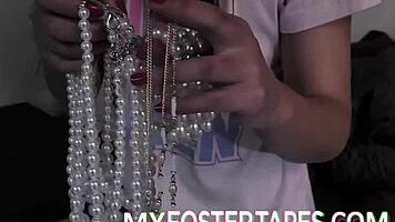 lillian stone and husband welcome young foster elle into wild bedroom fun