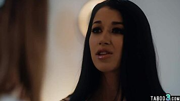 i skinny alex coal grind my wet pussy on bunny colby's huge tits