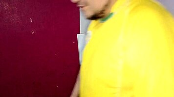 street painter ravages horny latina's ass doggystyle