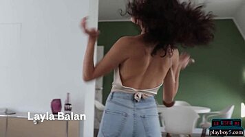 Layla Balan's curly allure hides petite asian secrets