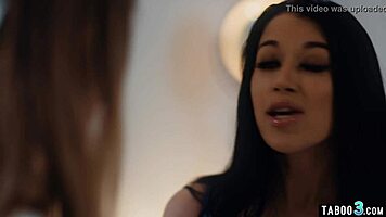 i skinny alex coal grind my wet pussy on bunny colby's huge tits