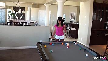 Petite Latina Ember James Drilled by Massive Black Cock Stranger