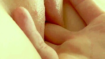 Wet pussy fingering builds to explosive squirting orgasm
