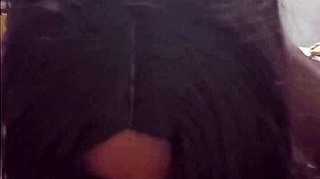 husband sneaks petite slut's tight pussy with small cock