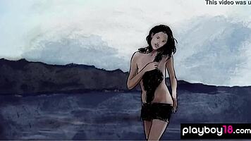 Petite sade mare strips tight shaved pussy beach