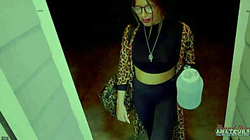 Athletic Brunette Raelyn Sucks Cock for Deep Pounding