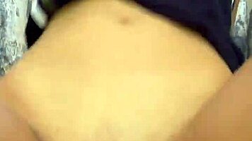 tall skinny brunette teen chokes on sloppy deepthroat before wild pov pounding