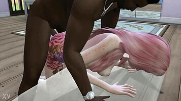 Young White Girl's BBC Anal Overwhelm