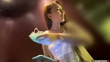 Sexy Asian Babe Gives Hottest POV Welcome to Johntronx