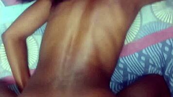 White boss pounds sexy black petite doggystyle hard