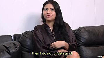 Girlfriend begs hard ass break while guy fucks her tight wet pussy missionary style