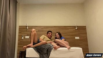 Jason carrera instructs young babe in rough anal sex