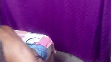 White boss pounds sexy black petite doggystyle hard