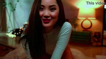 watch this flexible asian gymnast ballerina stretch her tight body teasingly