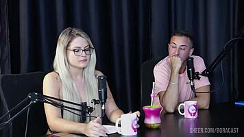 charllottte and bruna carlos sheer red lingerie casting compilation with big tits