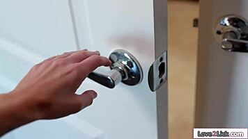 young girlfriend eagerly eats milf's wet pussy out