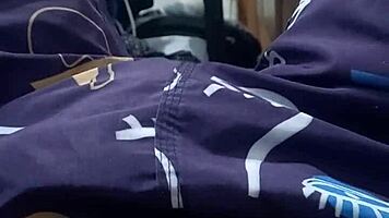 brazilian babe strokes huge cock solo in bedroom day 4 masturbation frenzy