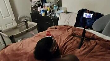 pregnant girlfriend's creamy pussy takes deep backshots to horny orgasm