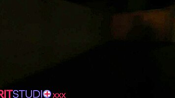 voyeur watches busty british neighbor fingering her huge natural tits and curvy ass