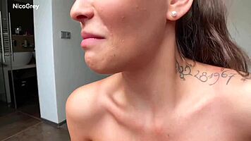 Busty Brunette Begs for Rough POV Pounding Bent Over Deepthroat Style