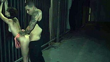 Bound teen takes huge hardcore gangbang domination with rough BDSM pounding from multiple guys