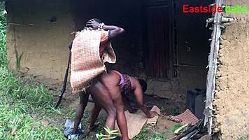 Hunter rams king's wife outdoors with monster BBC creampie finish!