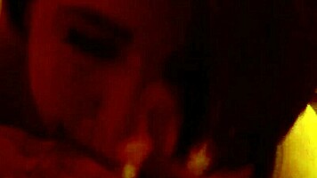 my emo friend drops to her knees for deepthroat blowjob