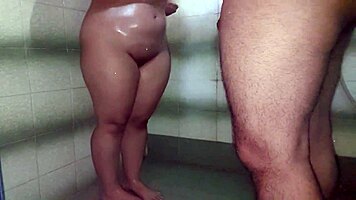 i help my curvy latina neighbor bathe she teases till i creampie her big ass