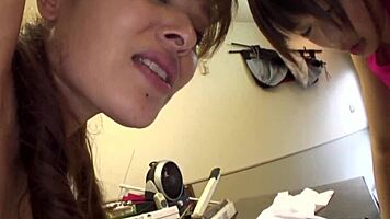 he slaps her thigh hard watching the red mark then fucks deep